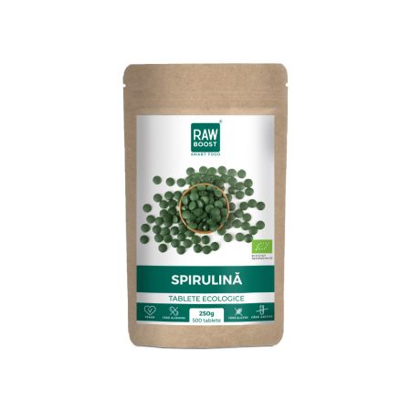 Spirulina Bio Smart Food, 500 tablete, 250g, Rawboost