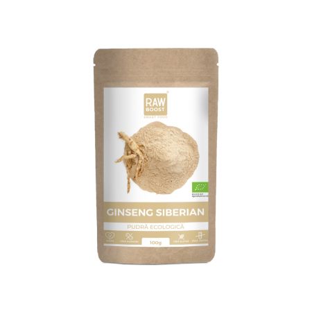 Pudra Bio de Ginseng Siberian Smart Food, 100 g, RawBoost