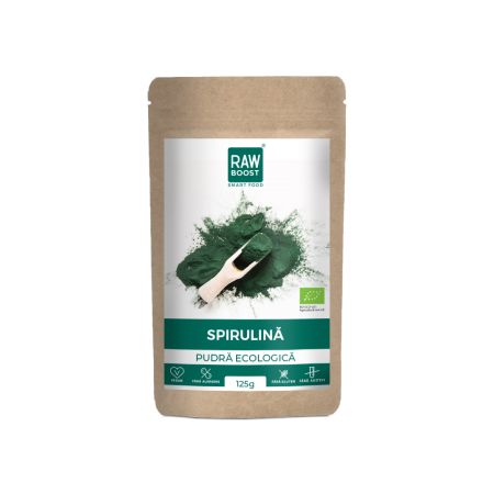 Spirulina pudra Bio Smart Food, 125 g, RawBoost