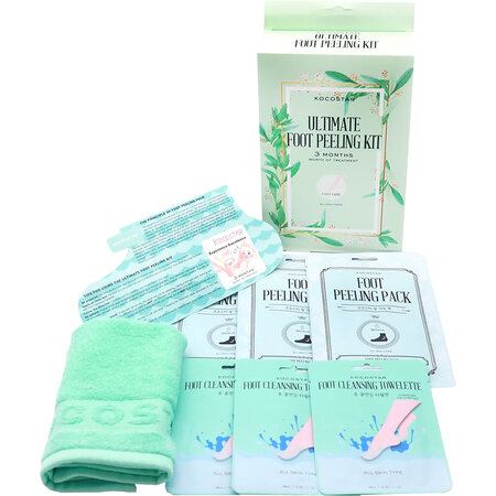 Set de masti pentru picioare Foot Peeling + Foot Cleansing, 3 bucati + 3 bucati, Kocostar 549838