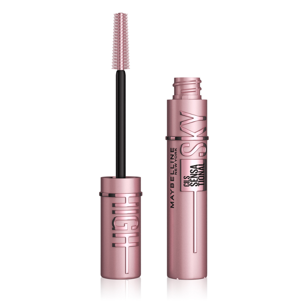 Mascara pentru volum si alungire Lash Sensational Sky High, Black, 7.2 ml, Maybelline