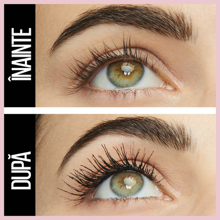 Mascara pentru volum si alungire Lash Sensational Sky High, Black, 7.2 ml, Maybelline 549870