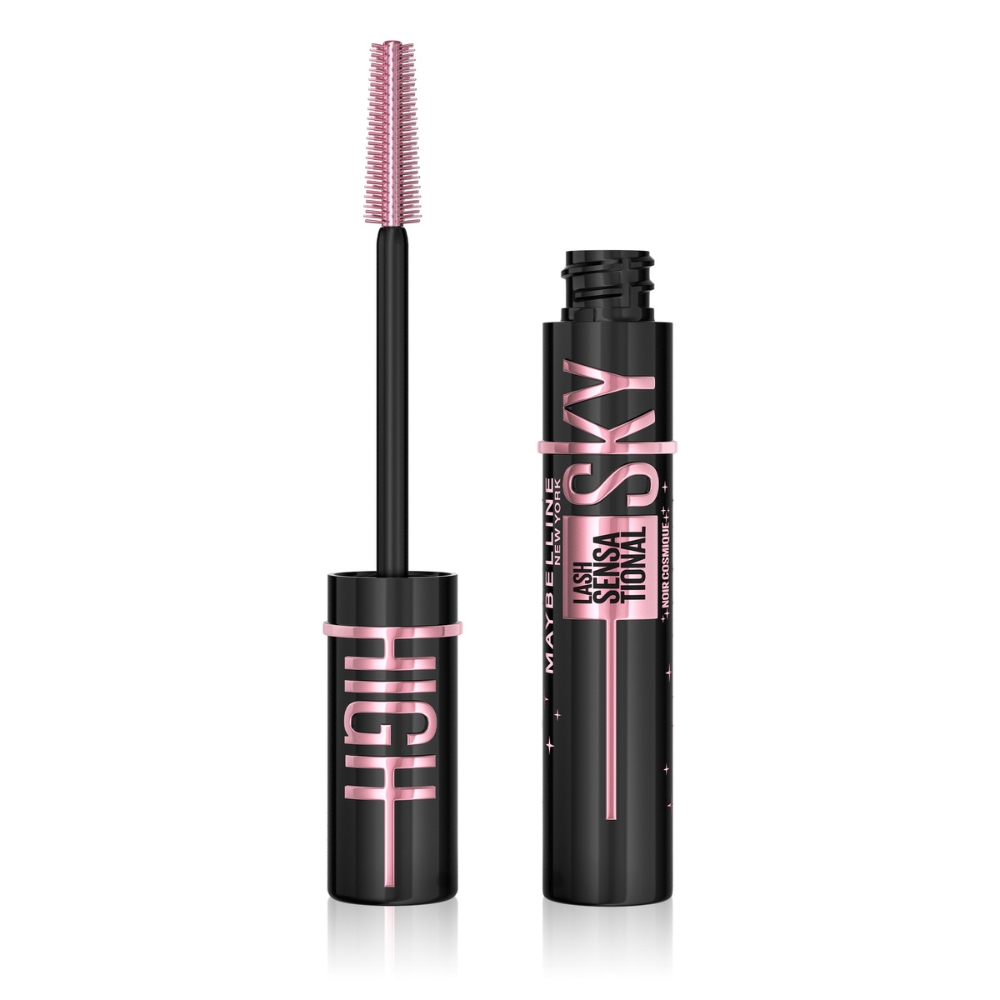 Mascara pentru volum si alungire Lash Sensational Sky High, Cosmic Black, 7.2 ml, Maybelline