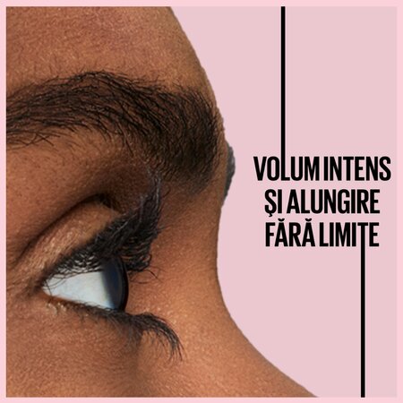 Mascara pentru volum si alungire Lash Sensational Sky High, Cosmic Black, 7.2 ml, Maybelline 549897