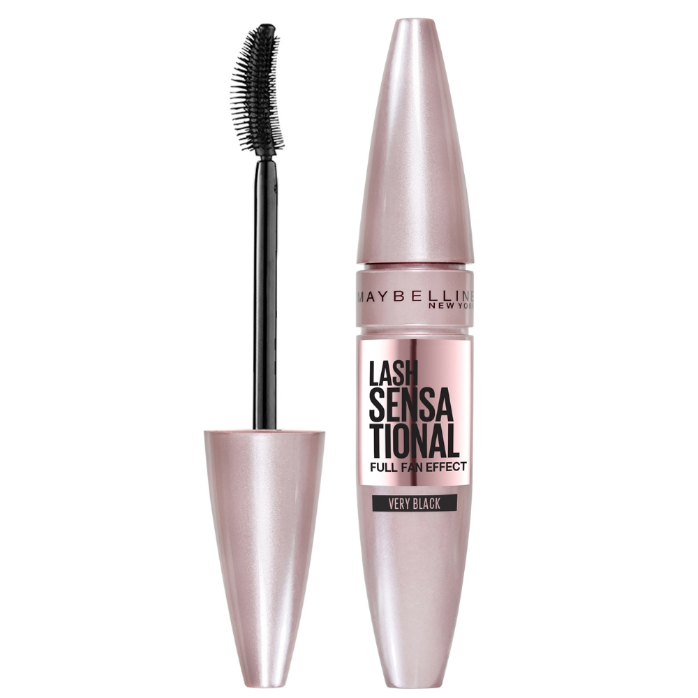 Mascara pentru volum si gene definite Lash Sensational, Very Black, 9.5 ml, Maybelline