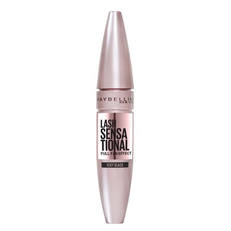 Mascara pentru volum si gene definite Lash Sensational, Very Black, 9.5 ml, Maybelline 549957