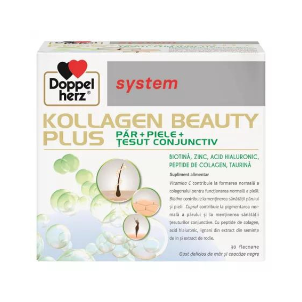 Kollagen Beauty Plus System, 30 flacoane, Doppelherz