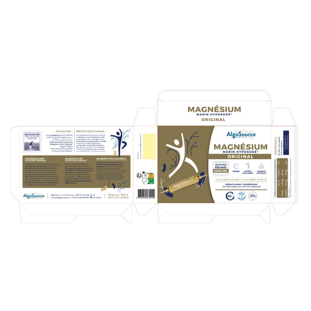 Magneziu marin hyposodic original, 20 fiole, Algosource 758671