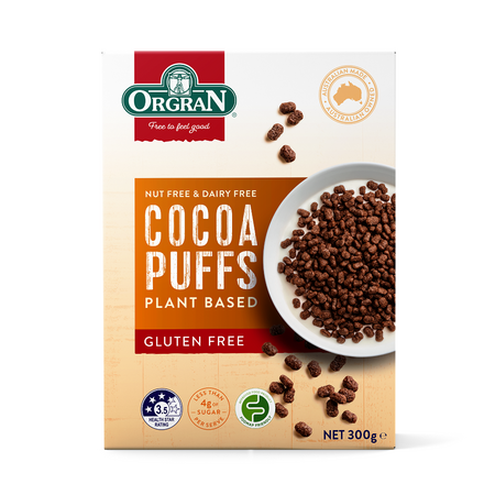 Cereale expandate din corez cu cacao