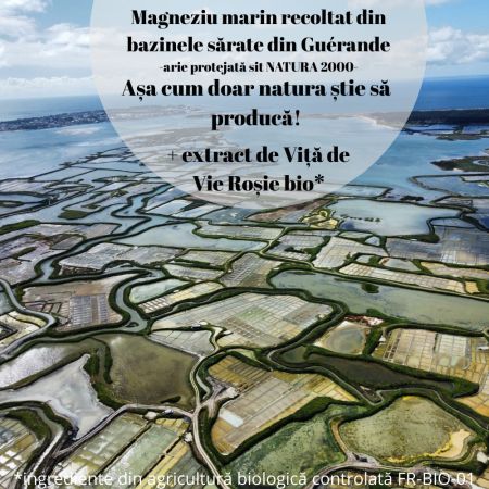 Magneziu marin hyposodic si vita de vie rosie, 20 fiole, AlgoSource 758701