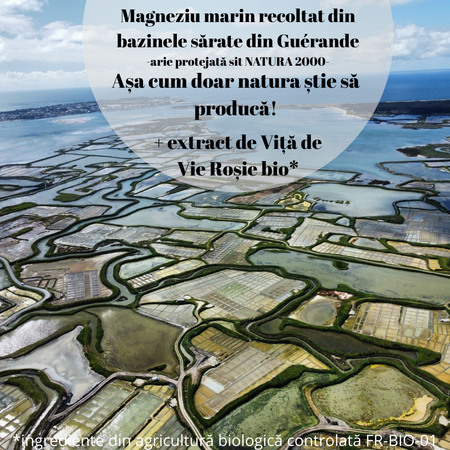 Magneziu marin hyposodic si vita de vie rosie, 20 fiole, AlgoSource 758701