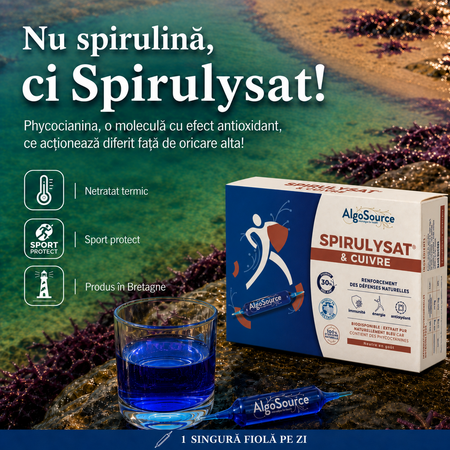 Spirulysat si Cupru, 20 fiole, Algosource 812053