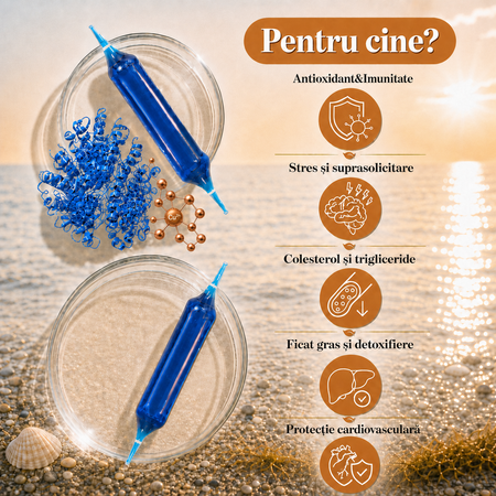 Spirulysat si Cupru, 20 fiole, Algosource 812258