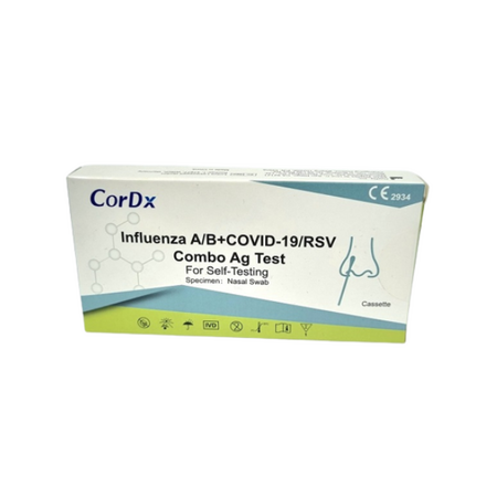 Kit de testare rapida pentru gripa A, B + Covid 19 + RSV