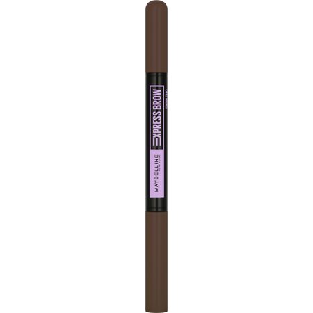 Creion pentru sprancene Expres Brow Satin Duo, 04 Dark Brown Maybelline