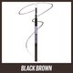Creion pentru definirea sprancenelor Express Brow Ultra Slim, Black Brown, 06, Maybelline 550193