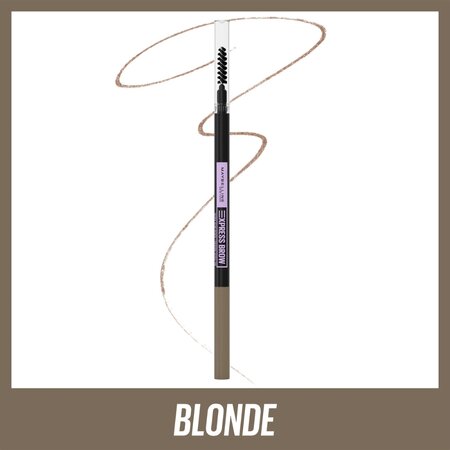Creion pentru definirea sprancenelor Express Brow Ultra Slim, Blonde, 01, Maybelline 550195