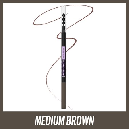 Creion pentru definirea sprancenelor Express Brow Ultra Slim, Medium Brown, 04, Maybelline 550201