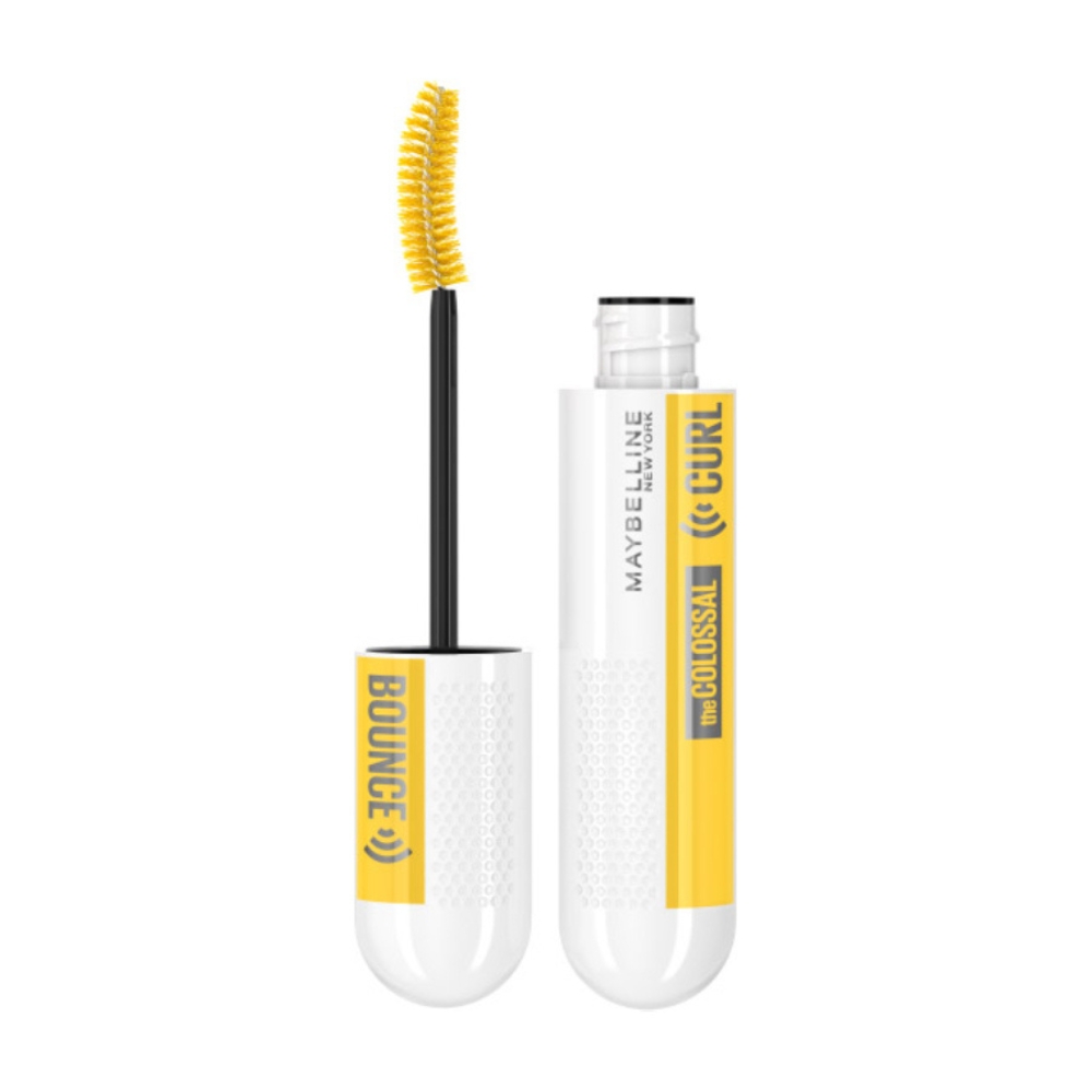 Mascara pentru volum si curbare The Colossal Curl Bounce, Very Black, 10 ml, Maybelline