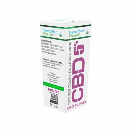 Ulei ozonat din canepa Hempoil Full Spectrum CBD 5%