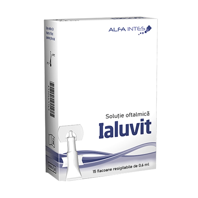 Ialuvit solutie oftalmica, 15 x 0,6 ml, Alfa Intes