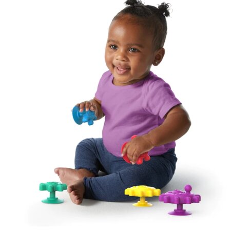 Set jucarii senzoriale, Ventuzele Vesele, Baby Einstein 550358