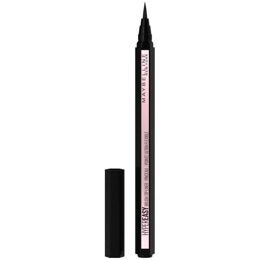 Tus lichid cu aplicator pensula Hyper Easy, 0.6g, Black, Maybelline