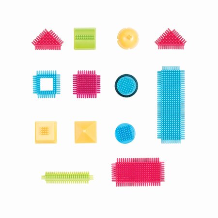 Set 80 de cuburi de construit Albastru, +2 ani, Bristle Blocks 550718