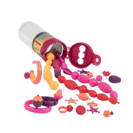 Set 50 margele Visiniu, Btoys 550739