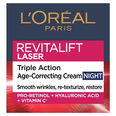 Crema antirid de noapte cu tripla actiune Revitalift Laser, 50 ml, Loreal Paris 713033