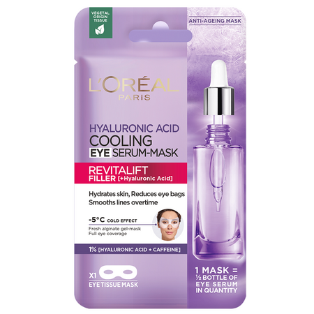 Masca servetel cu serum pentru ochi Revitalift Filler + Hyaluronic Acid