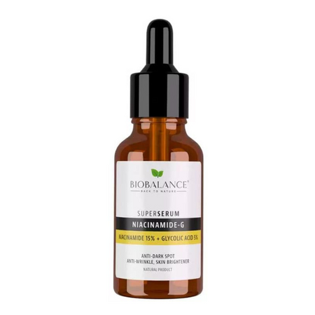 Super Serum Niacinamide-G cu Niacinamide 15% + Acid Glicolic 5%