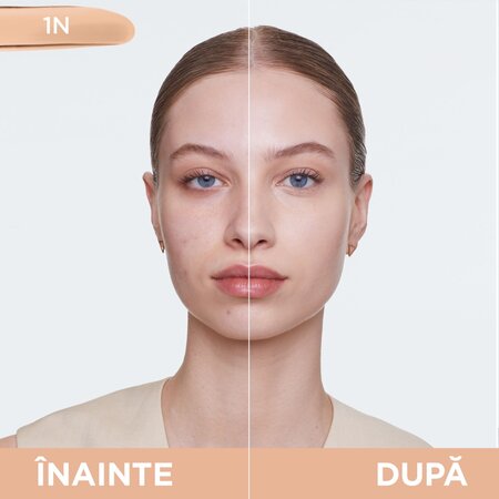Fond de ten infuzat cu Acid Hialuronic True Match, Nuanta 1N, 30 ml, Loreal Paris 551259