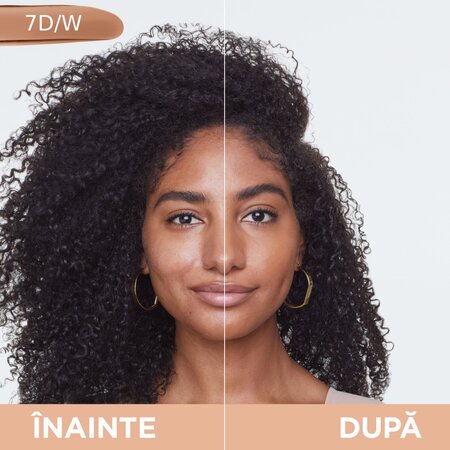 Fond de ten infuzat cu Acid Hialuronic True Match, Nuanta 7D7W, 30 ml, Loreal Paris 551270