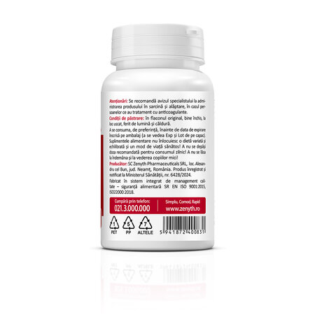 Vitamina K2, 60 capsule, Zenyth 772230