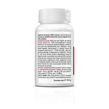 Vitamina K2, 60 capsule, Zenyth 772231