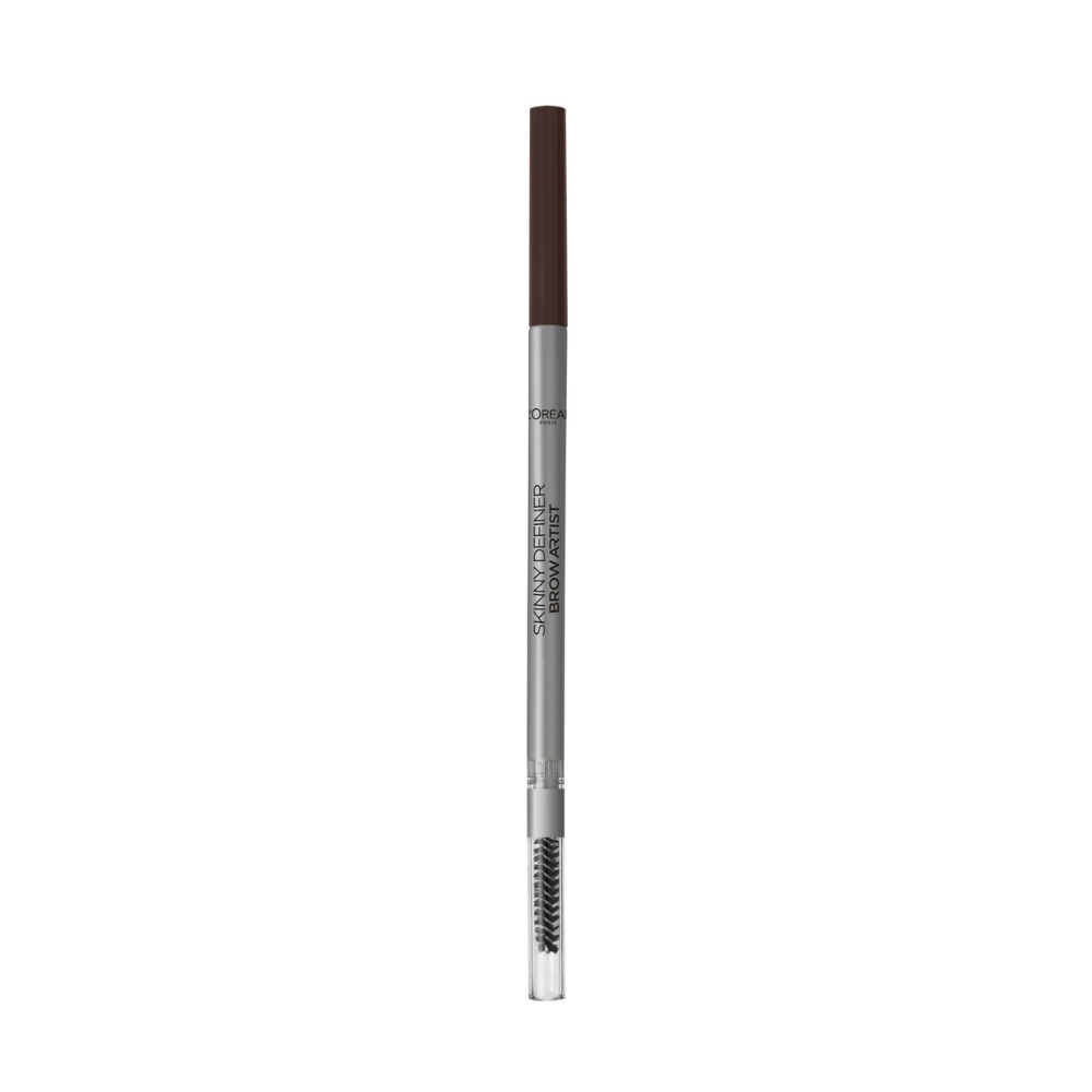 Creion cu varf ultra-precis pentru definirea sprancenelor Skinny Definer Brow Artist, 105 Brunette, 0.85 g, Loreal Paris