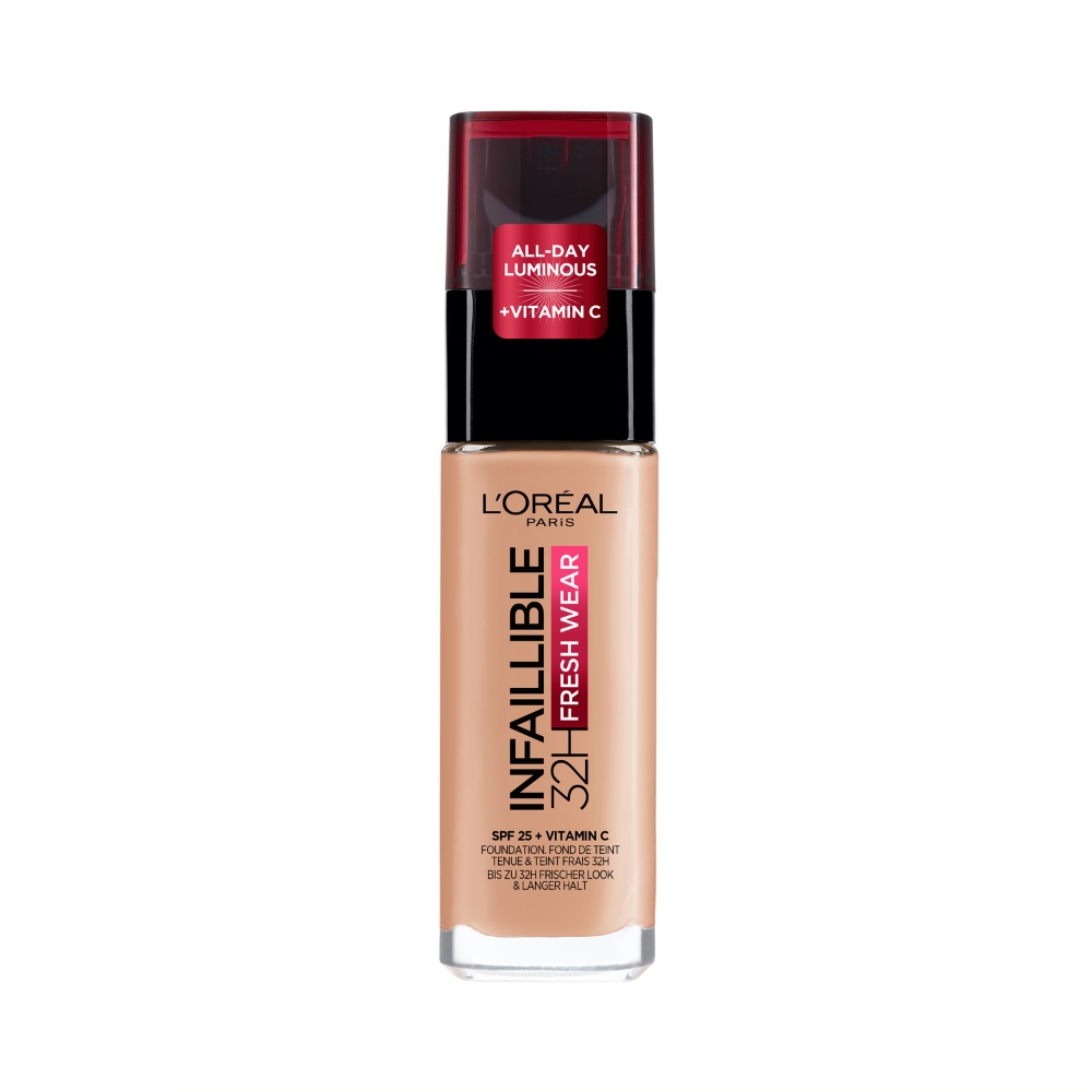 Fond de ten rezistent la transfer Infaillible 32H Fresh Wear, Nuanta 245, 30 ml, Loreal Paris