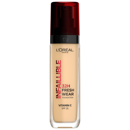 Fond de ten rezistent la transfer Infaillible 32H Fresh Wear, 130 Cool, Subton Rece, Nuanta 130, 30 ml, Loreal Paris