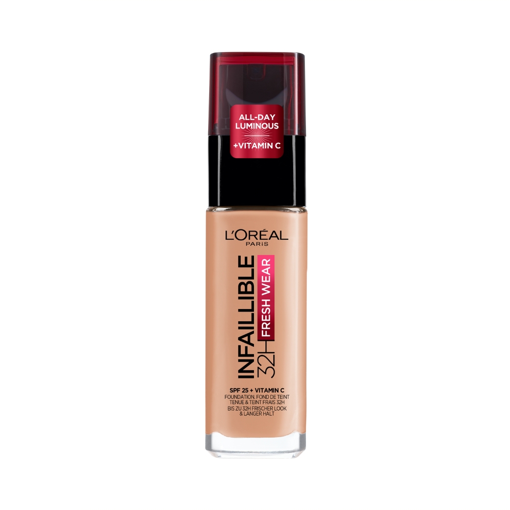 Fond de ten rezistent la transfer Infaillible 32H Fresh Wear, 235 Honey, 30 ml, Loreal Paris