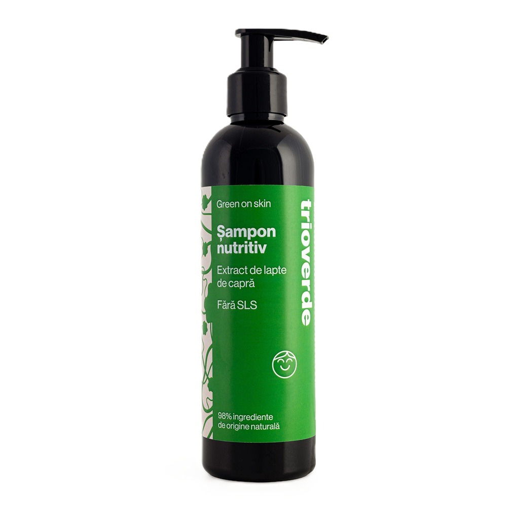 Sampon nutritiv cu extract de lapte de capra, 250 ml, Trio Verde
