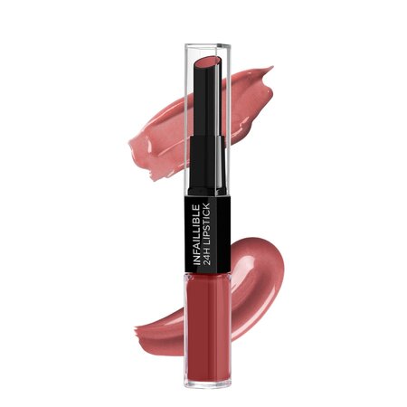 Ruj lichid rezistent la transfer Infaillible 24H 2 Step, 801 Toujours Toffee, 5.6 ml, Loreal Paris 551712