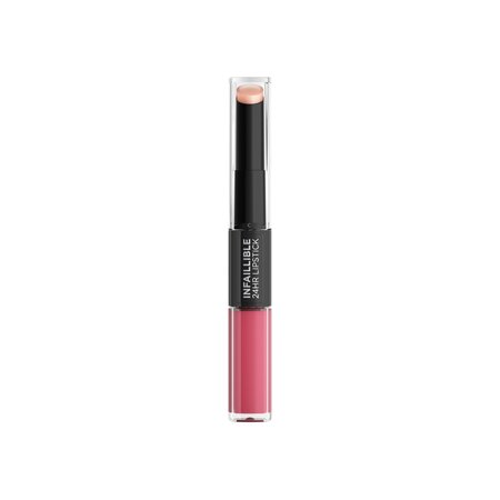 Ruj lichid rezistent la transfer Infaillible Long Lasting Parisian Nudes, 804 Metro-Proof Rose