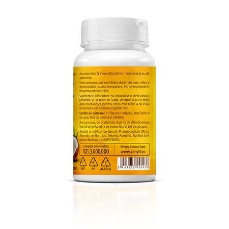 Super Vitamin D3 cu ulei de cocos, 2000 UI, 30 capsule, Zenyth 771851