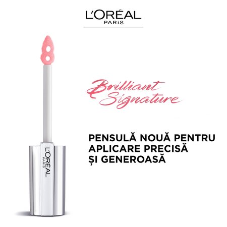 Luciu de buze Brilliant Signature Plump, 410 Inflate, 7 ml, Loreal Paris 551957