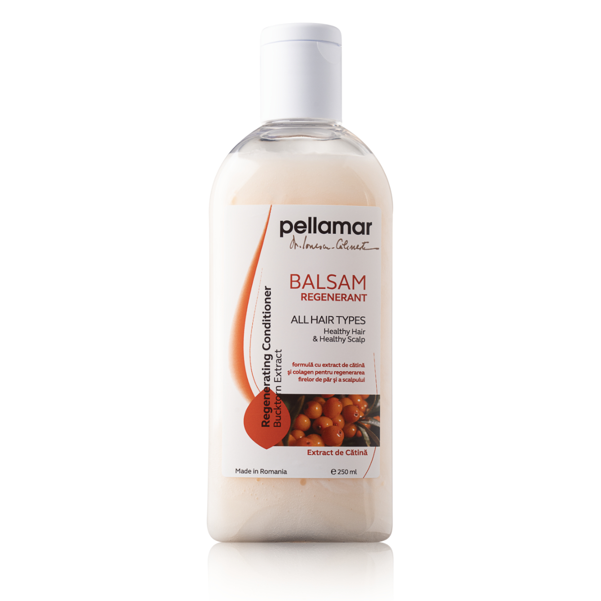 Balsam regenerant cu ulei de catina Beauty Hair, 250 ml, Pellamar