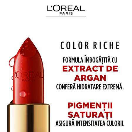 Ruj satinat Color Riche, 453 Rose Creme, 4.8 g, Loreal Paris 552170