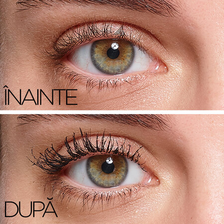 Mascara pentru volum Mega Volume Collagene 24H, Extra Black, 9 ml, Loreal Paris 552186