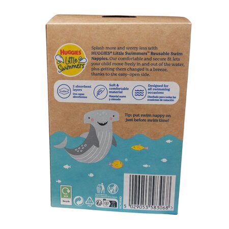 Scutec pentru inot refolosibil Little Swimmers, Nr. 5 - 6, +13 kg, Undersea, 1 buc, Huggies 799551