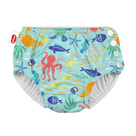 Scutec pentru inot refolosibil Little Swimmers, Nr. 5 - 6, +13 kg, Undersea, 1 bucata, Huggies 801107